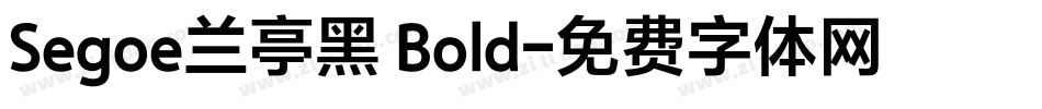 Segoe兰亭黑 Bold字体转换